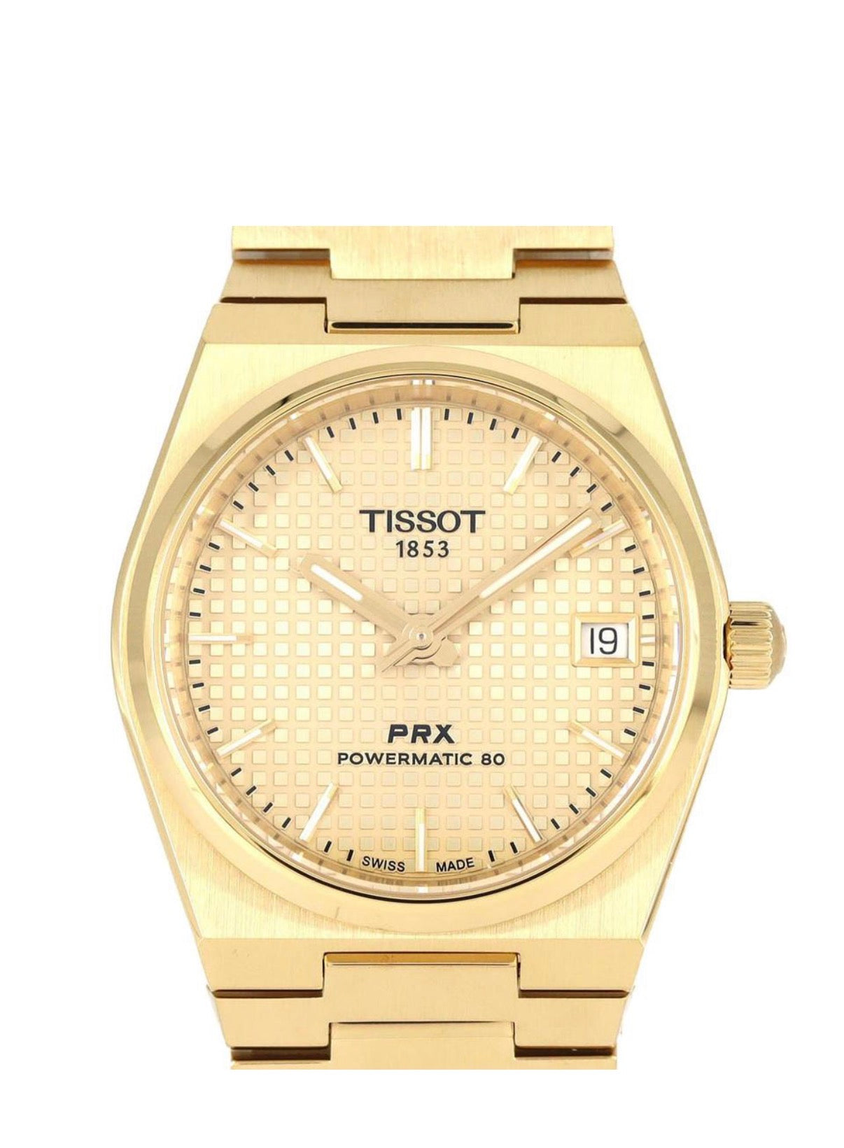Tissot PRX Powermatic 80 gold plated mechanical automatic