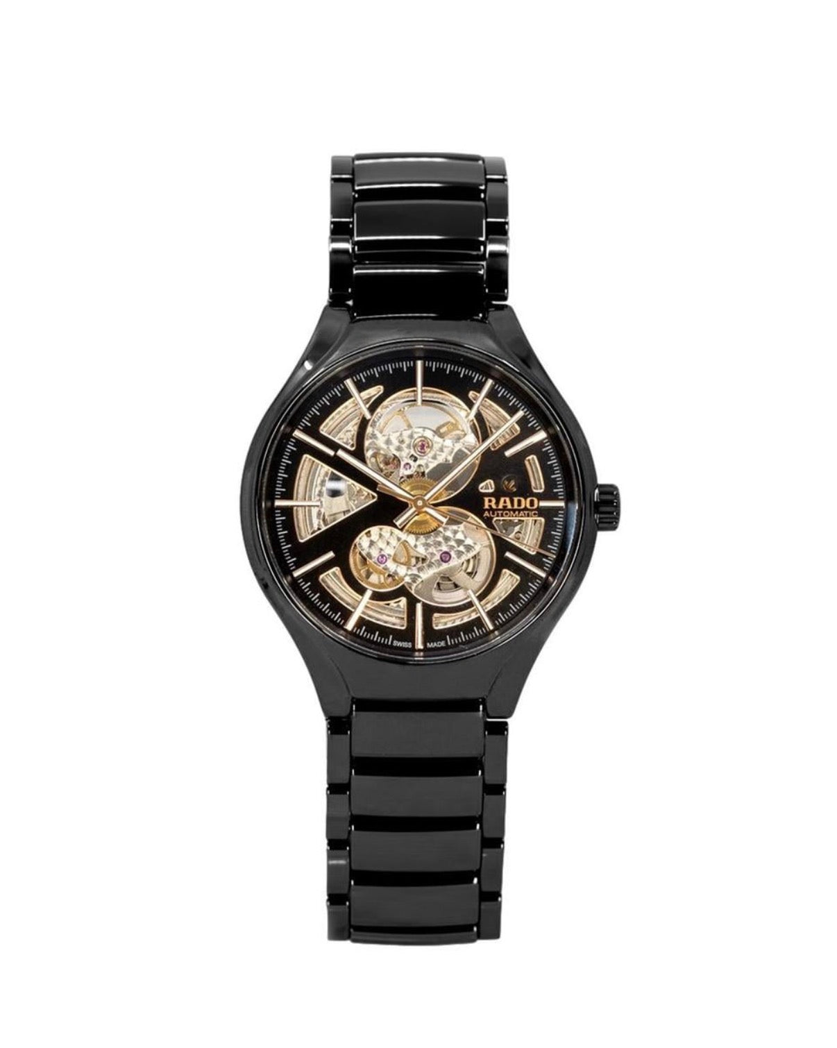 Rado true Open heart black /Scheleton dial watch