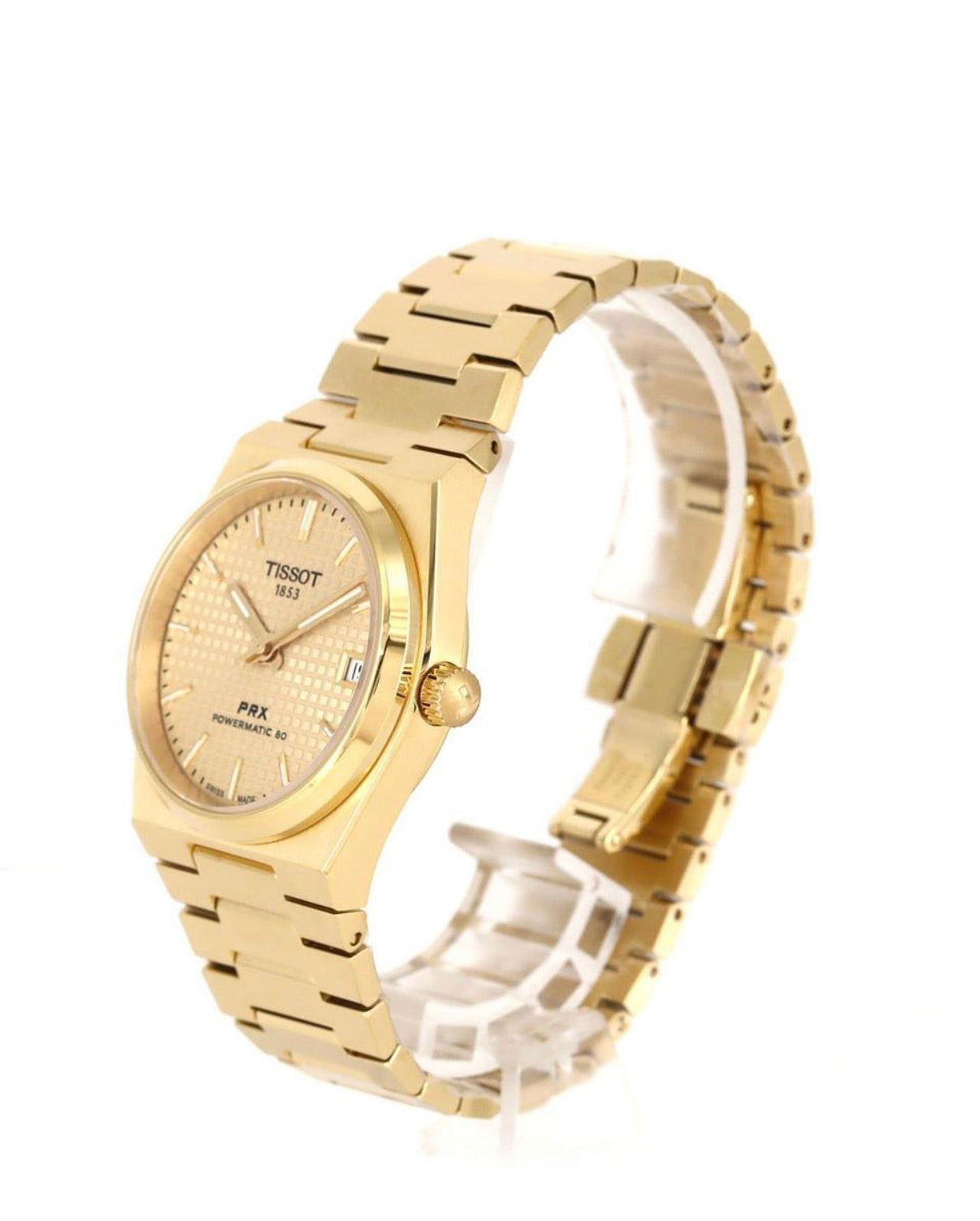 Tissot PRX Powermatic 80 gold plated mechanical automatic